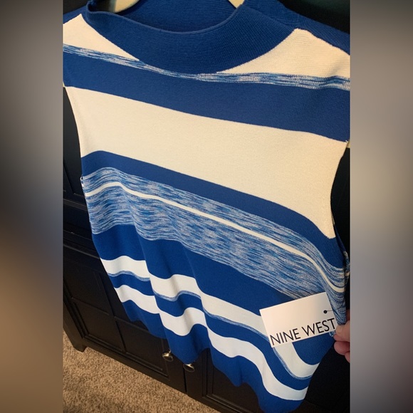 Nine West Striped Tank  Size medium - Picture 2 of 4